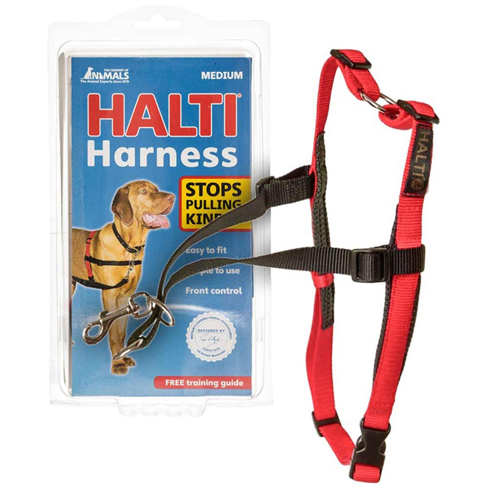 Company of Animals Halti Front Control Dog Harness Black and Red