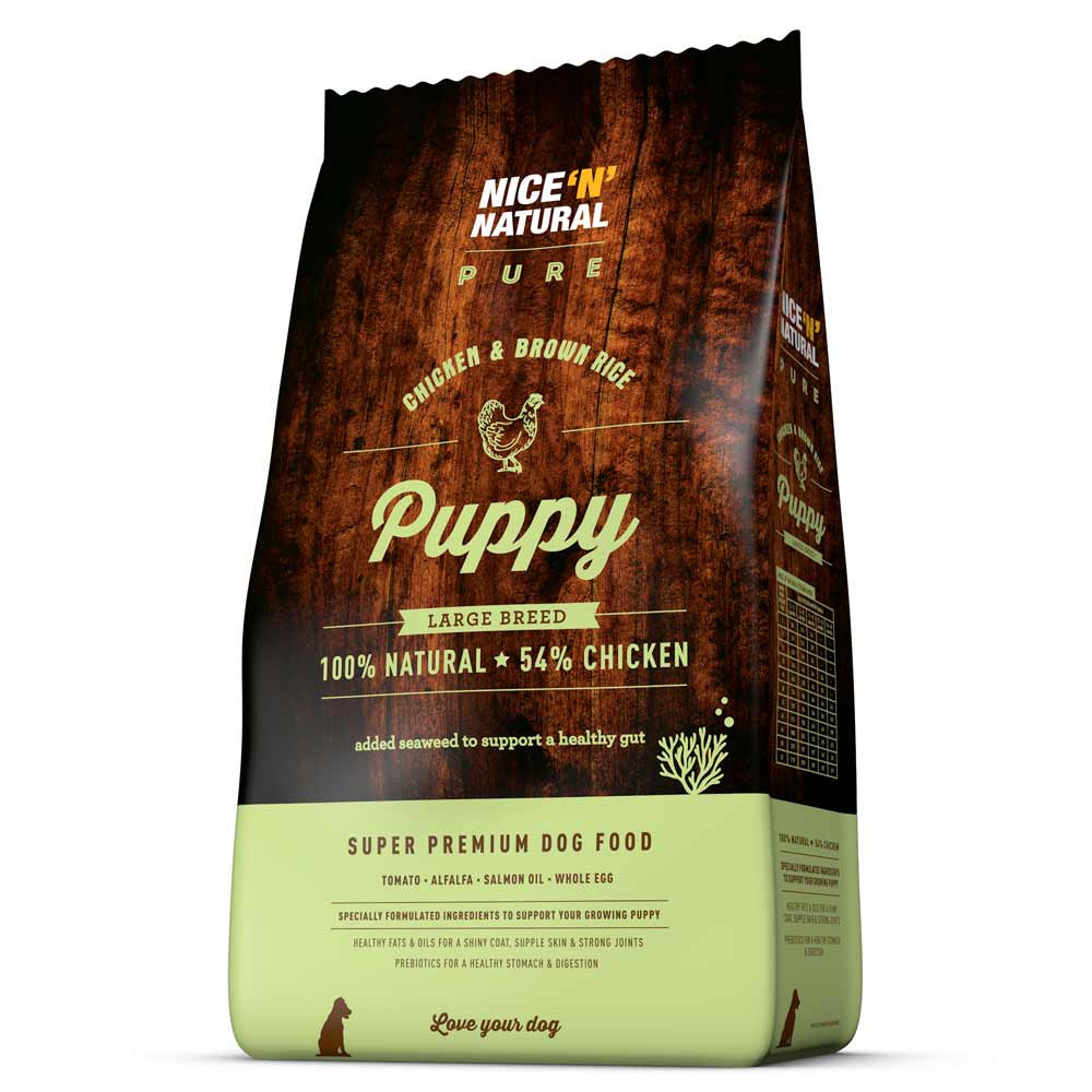 Nice N Natural Pure Large Breed Chicken Brown Rice Puppy Food