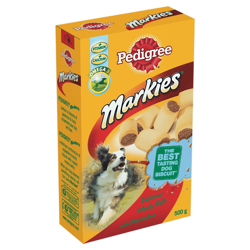 Markies Dog Treats Pedigree Markies Mini Treats Dog Food 500g Wilko