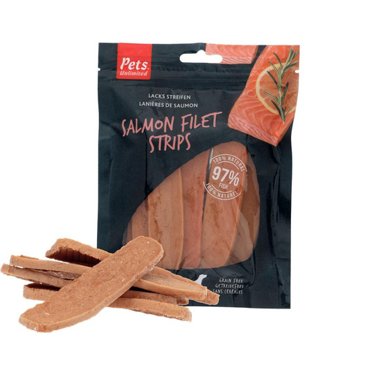 Pets Unlimited Salmon Filet Strips Dog Treat - 150g