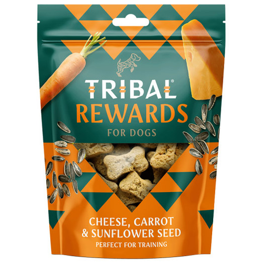 Tribal Rewards Cheese Carrot & Sunflower Seed Natural Dog Treats