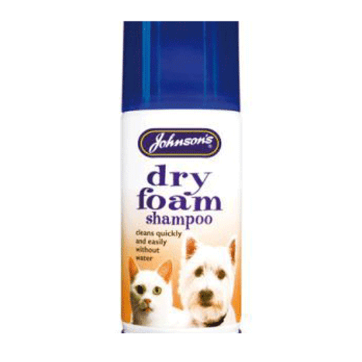 Johnsons Aerosol Foam Dry Dog Shampoo