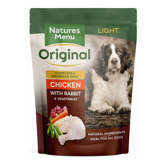 Natures Menu Light Chicken & Rabbit Wet Adult Dog Food Pouch