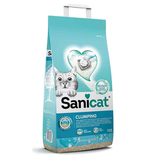 Sanicat Classic Marseille Soap Clumping Cat Litter - 10L