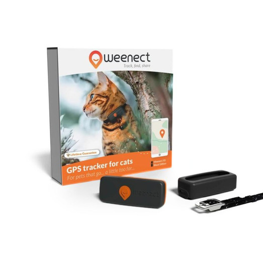Weenect GPS Cat Tracker Black