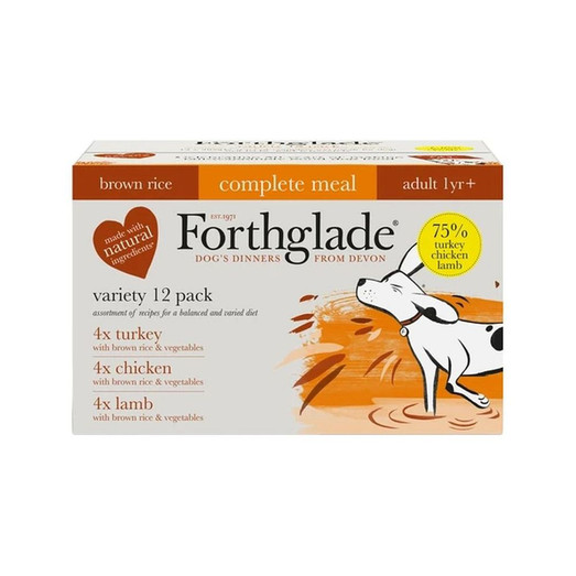 Forthglade Complete Chicken Lamb and Turkey Dog Food 12x395g