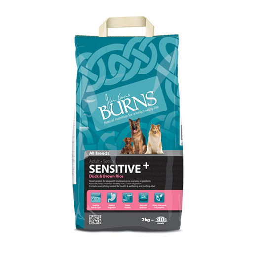 Burns Sensitive Duck & Brown Rice Dry Dog Food - 12kg