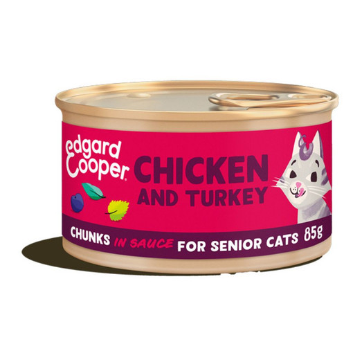 Edgard & Cooper Cat Senior Chunks Chick/Turkey 85g