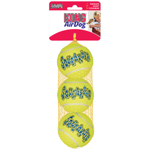 Kong SqueakerAir Medium Tennis Ball for Dogs - 3 Pack