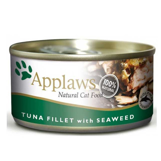 Applaws Tuna Fillet with Seaweed Adult Cat Food Can