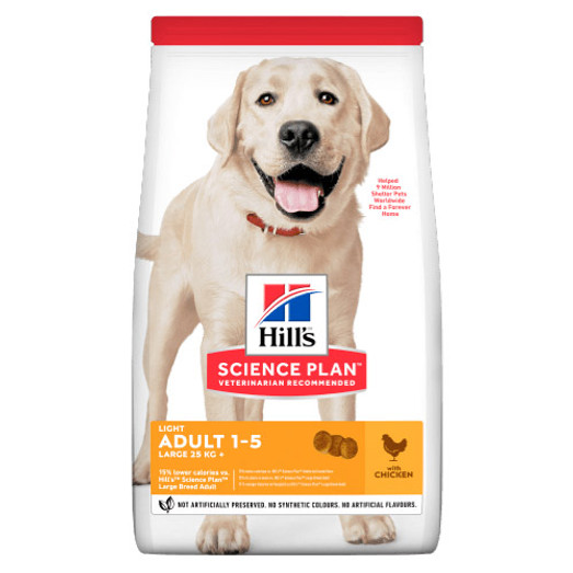 Hills Science Plan Large Breed Light Chicken Adult Dog Food - 14kg