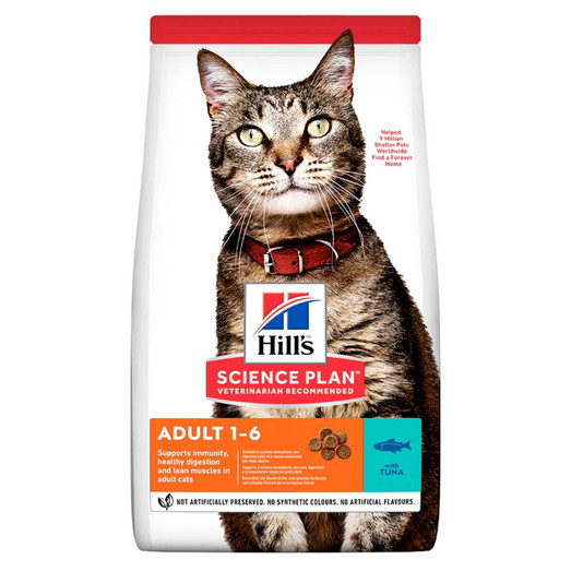 Hills Science Plan Tuna Dry Adult Cat Food - 1.5kg