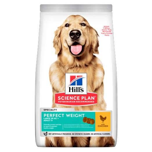 Hills Science Plan Perfect Weight Large Breed Dog Food - 12kg