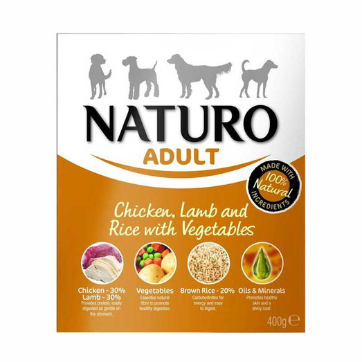 Naturo Chicken & Lamb with Rice & Vegetables Wet Adult Dog Food