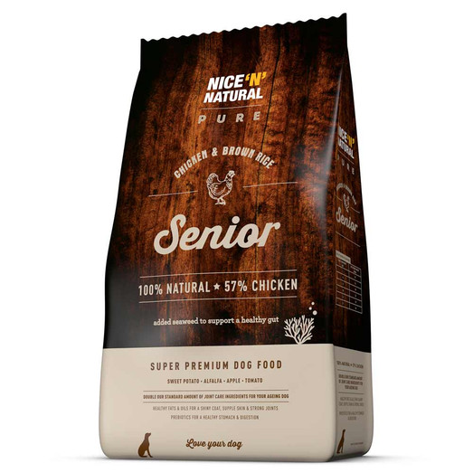 Nice N Natural Pure Chicken Brown Rice Dry Senior Dog Food