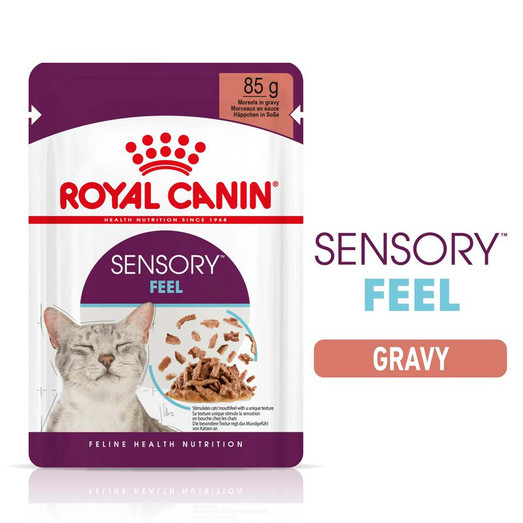 Royal Canin Sensory Feel Gravy Wet Adult Cat Food Pouch