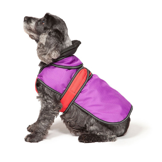Danish Design Purple 2 In 1 Reflective Dog Coat