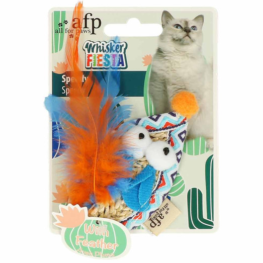 All for Paws Whisker Fiesta Speedy with Feather Cat Toy