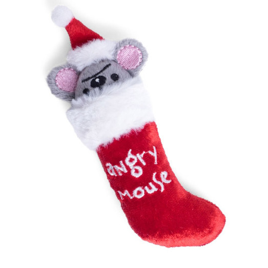 Angry Mouse Stocking & Catnip Sock