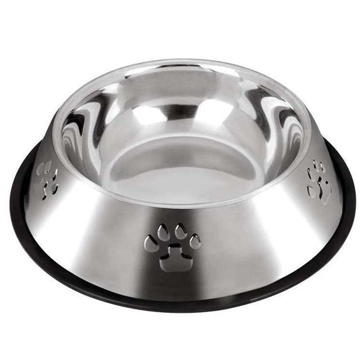 Chanelle Stainless Steel Non Tip Paws Dog Bowl