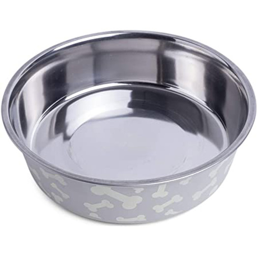 Petface Bones Dog Bowl - White