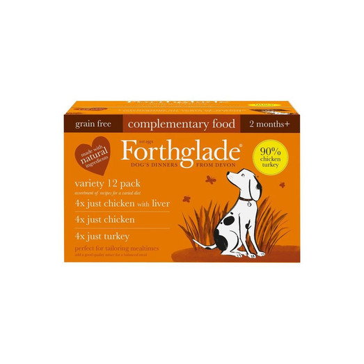 Forthglade Just Poultry Multipack Dog Food 12x395g