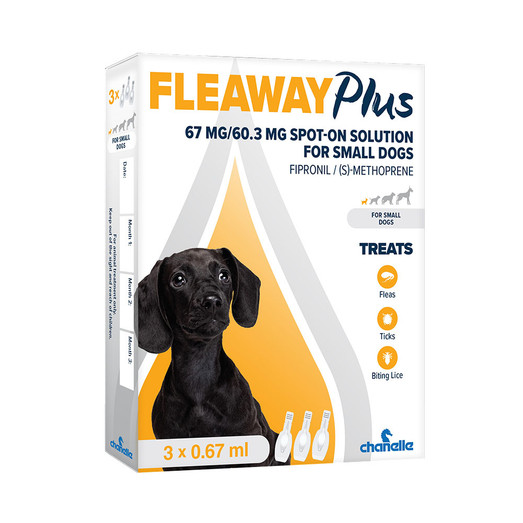 Fleaway Plus Small Dog Spot On 3x67mg