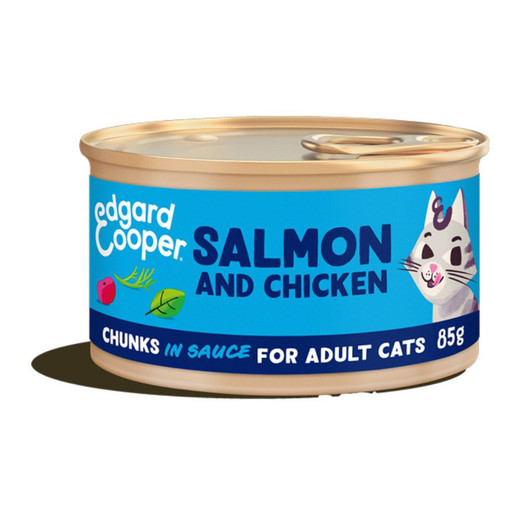 Edgard & Cooper Cat Adult Chunks Salmon/Chick 85g