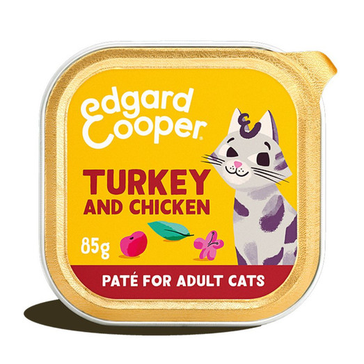 Edgard & Cooper Cat Adult Pate Turkey & Chick 85g