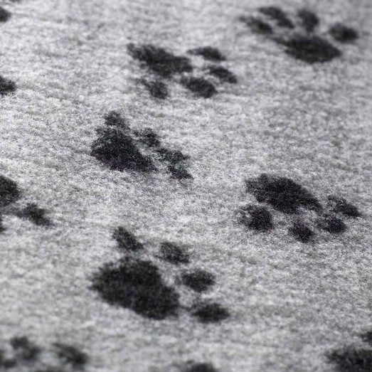 Hem & Boo Vet Bedding with Paws Fabric Pet Mat - Grey