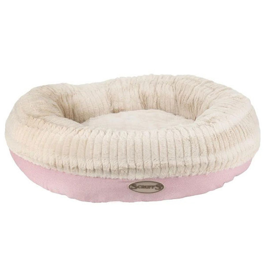 Scruffs Ellen Donut Dog Bed - Pink