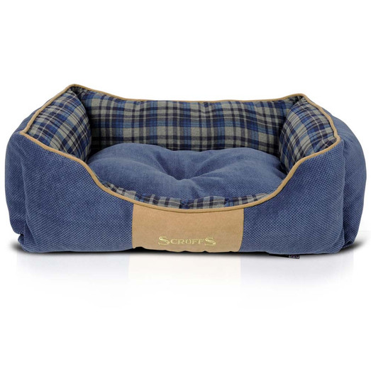 Scruffs Highland Box Dog Bed - Blue
