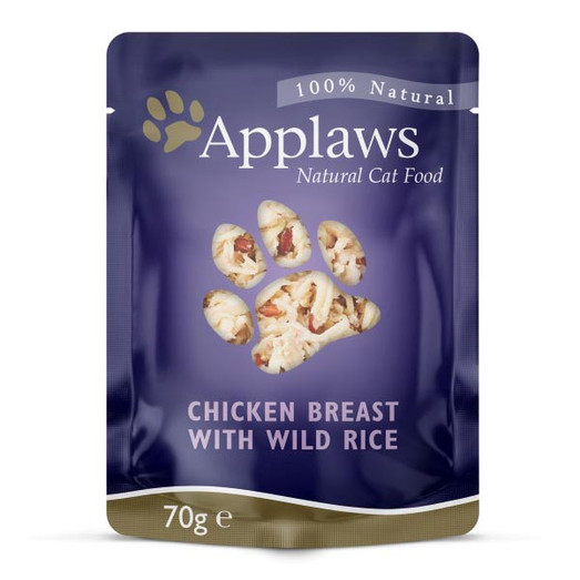 Applaws Chicken Breast & Wild Rice Wet Adult Cat Food Pouch