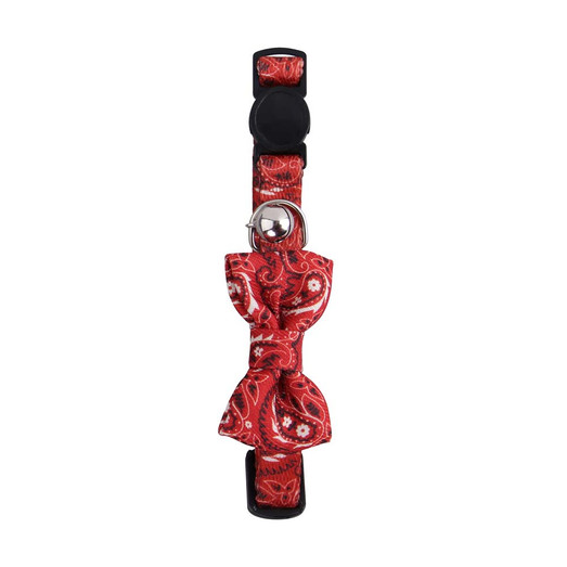 Pawise Bow Knot Cat Collar - Red