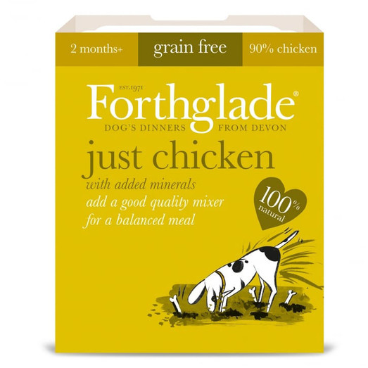 Forthglade Natural Just Chicken Grain Free Wet Adult Dog Food Pouch