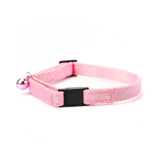 Great & Small Pink Glitter Cat Collar