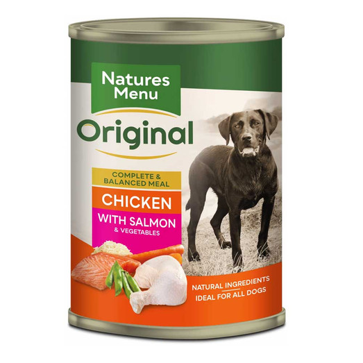 Natures Menu Chicken & Salmon Wet Adult Dog Food Can