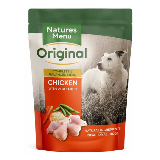 Natures Menu Chicken & Vegetable Wet Adult Dog Food Pouch
