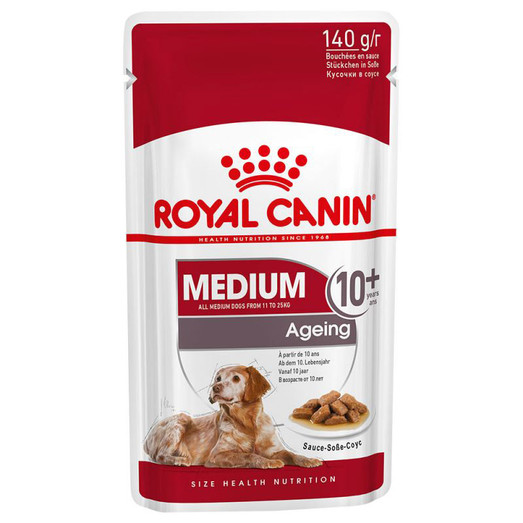 Royal Canin Medium Ageing 10+ Gravy Wet Senior Dog Food Pouch