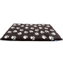 Hem & Boo Vet Bedding with Paws Fabric Pet Mat - Black