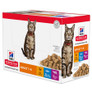 Hills Science Plan Adult Chicken Beef & Fish Wet Cat Food 12x85g