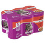 Whiskas Variety Meat in Jelly Wet Adult Cat Food Can 6 pack