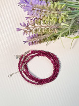 Faceted Ruby Bracelet