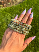 Prehnite Beaded Bracelet