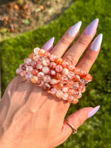 Fire Quartz Beaded Bracelet