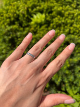 Minimalist Blue Topaz Ring