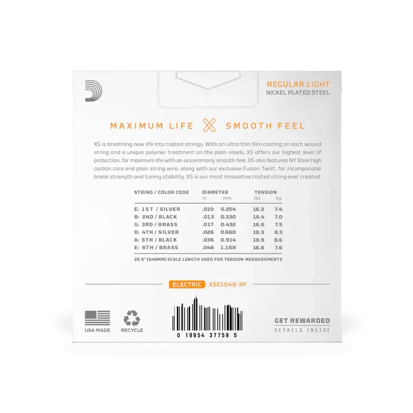 Guitar Strings - Electric - D'Addario - 10-46