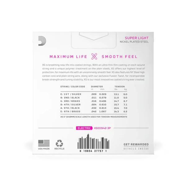 Guitar Strings - Electric - D'Addario - 9-42
