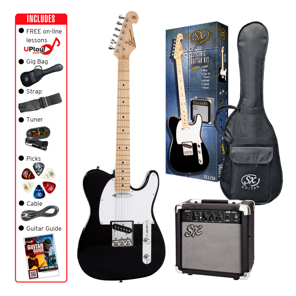 Guitar and Amp Package - Black