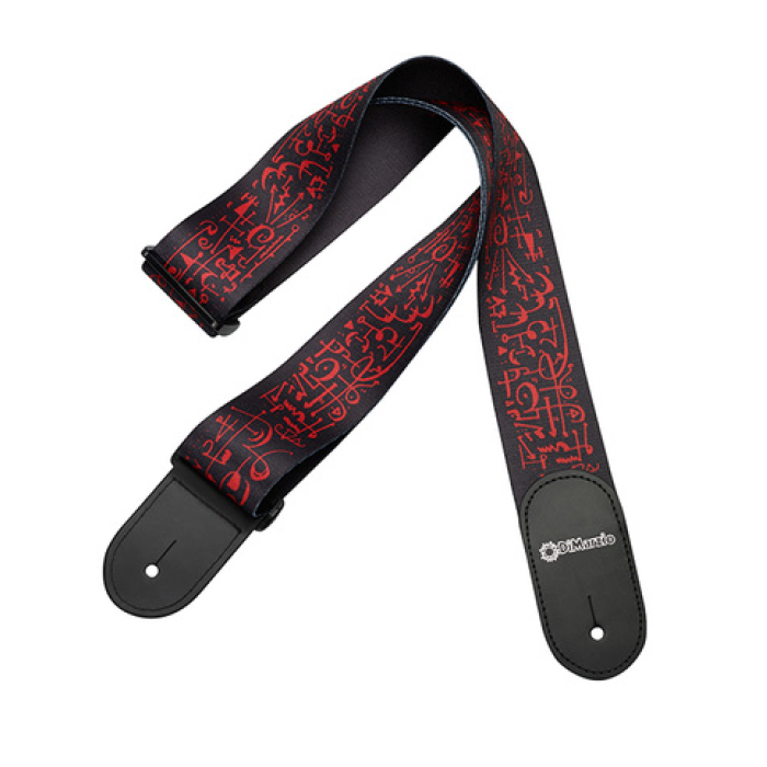 Guitar Strap - DiMarzio -  Steve Vai Signature - (Swirl Pattern Art Black)